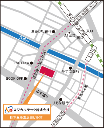 ロジカルテック株式会社までの地図